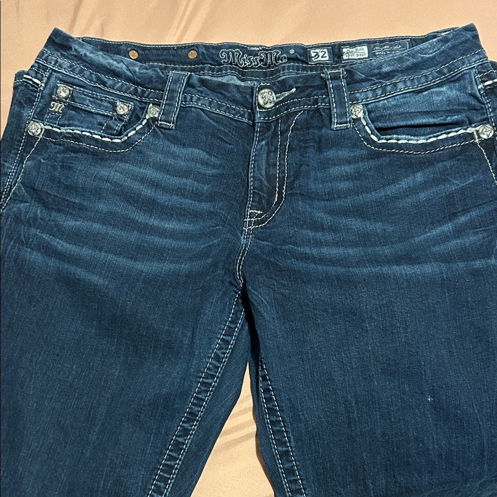 Miss Me Dark Blue Boot Cut Jeans